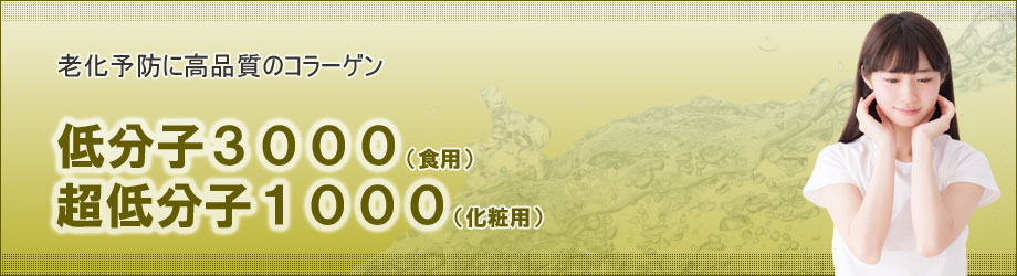 コラーゲン 低分子3000・超低分子1000